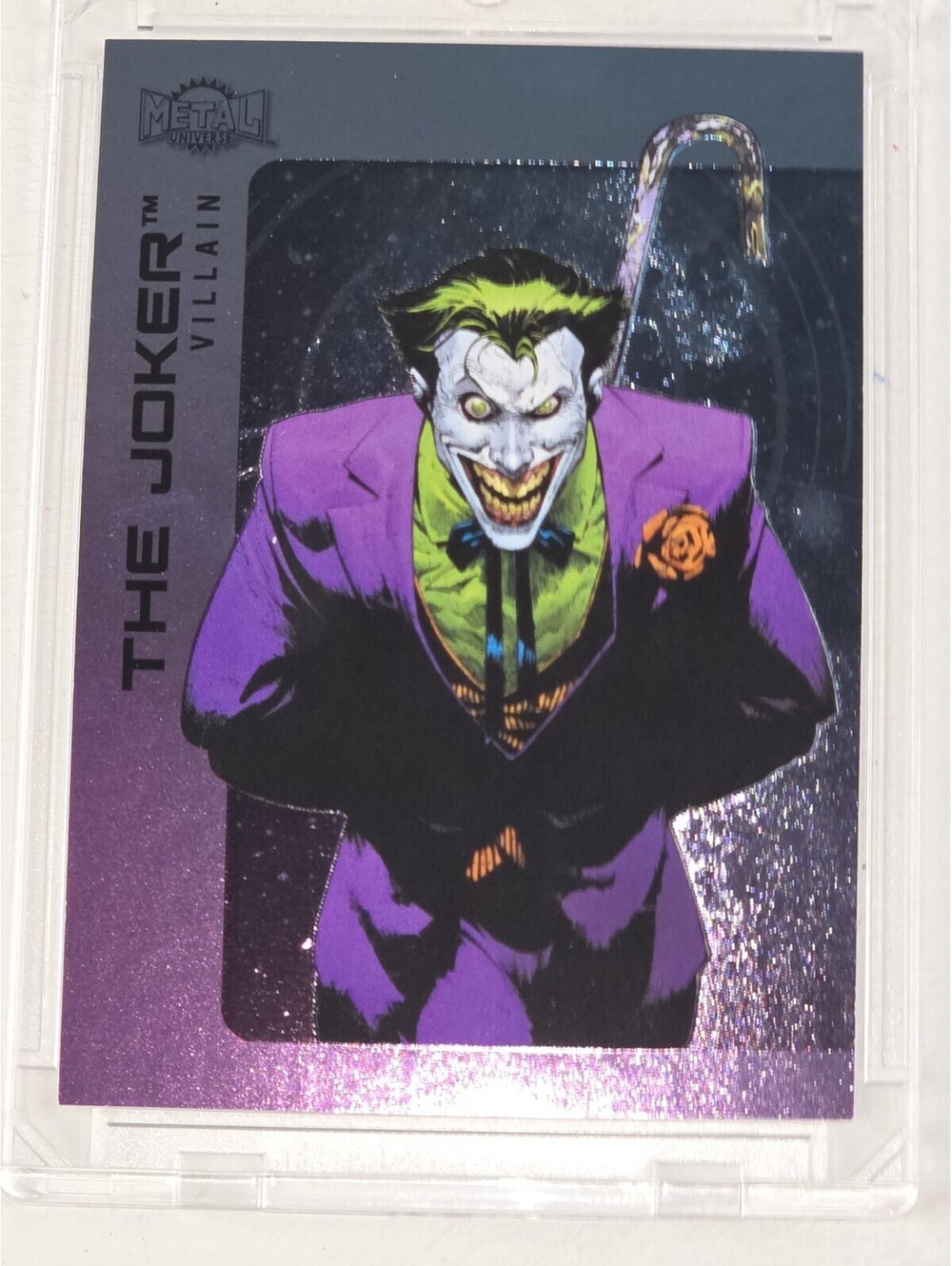 The Joker 2025 Skybox Metal Universe Batman Harley Quinn FX #101 #d/75 CLEAN